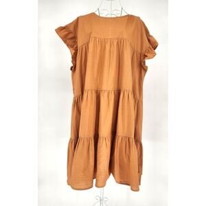 Jack & Avery Tiered Ruffle Baby Doll Dress - Women's Size XL